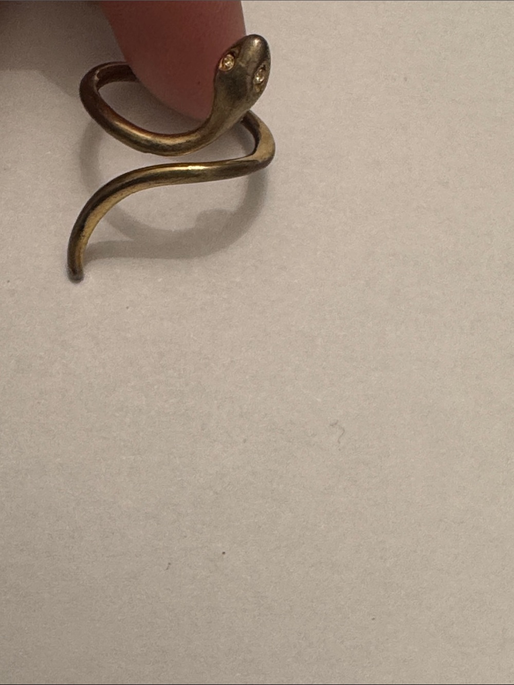 Gold Tone Snake Wrap Ring - Picture 7 of 7